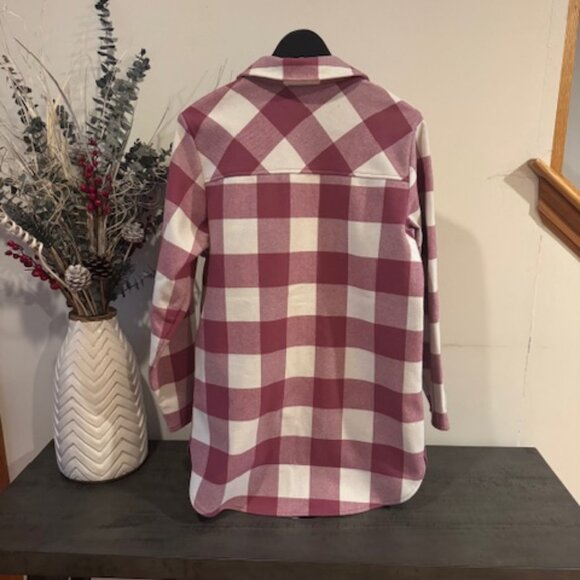 Belle by Kim Gravel Bonded Fleece Boyfriend Shacket- X Small NWOT - Picture 2 of 6